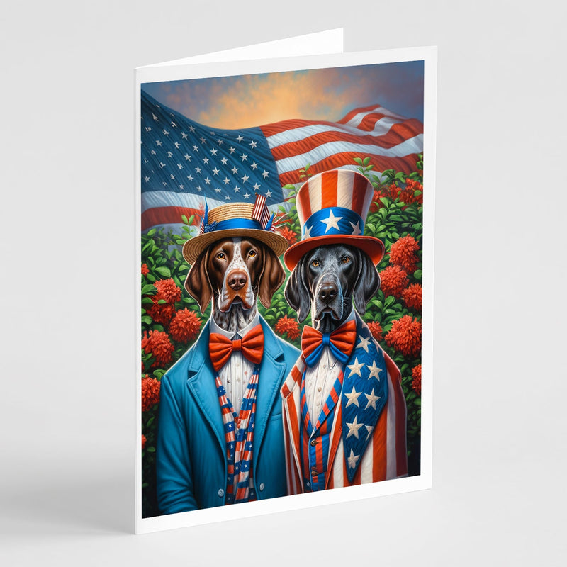 All American Pointer Greeting Cards Pack of 8