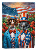 All American Pointer Garden Flag –  Dogs with American Flag Background by Caroline’s Treasures