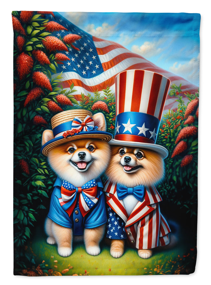 All American Pomeranian House Flag