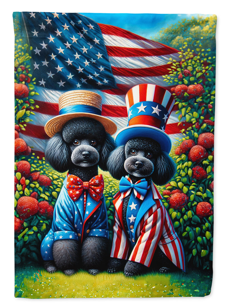 All American Poodle Garden Flag –  Dogs with American Flag Background by Caroline’s Treasures