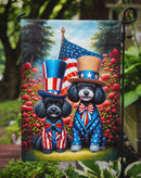 All American Poodle Garden Flag –  Dogs with American Flag Background by Caroline’s Treasures