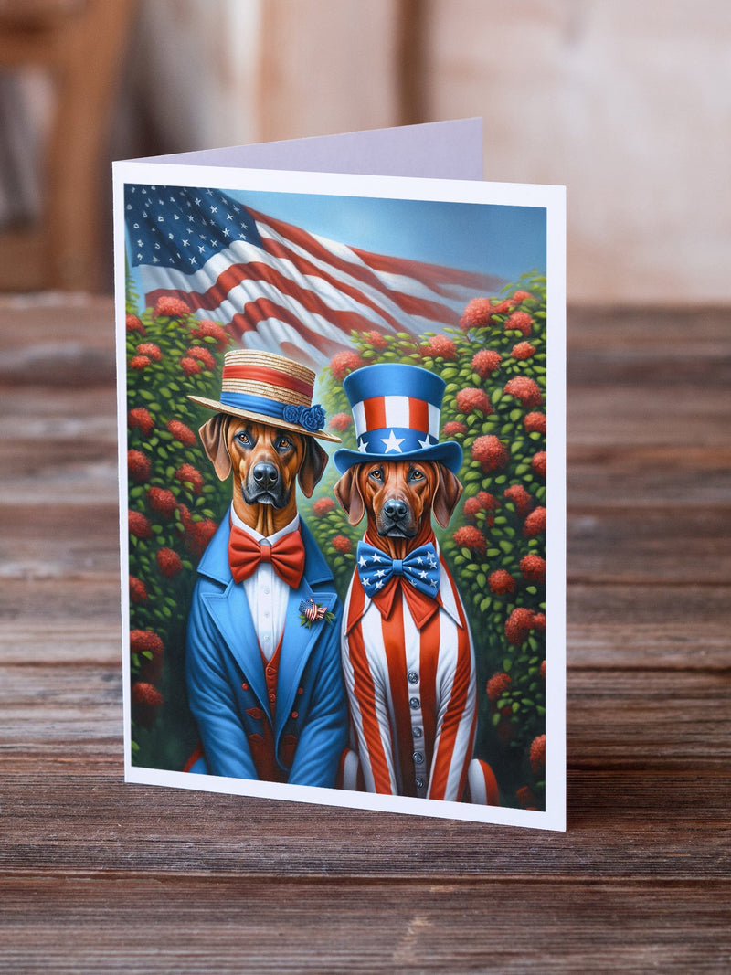 All American Rhodesian Ridgeback Greeting Cards Pack of 8