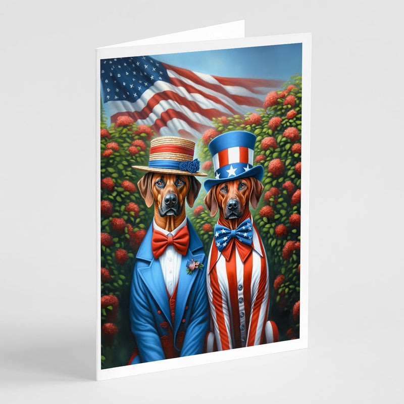 All American Rhodesian Ridgeback Greeting Cards Pack of 8