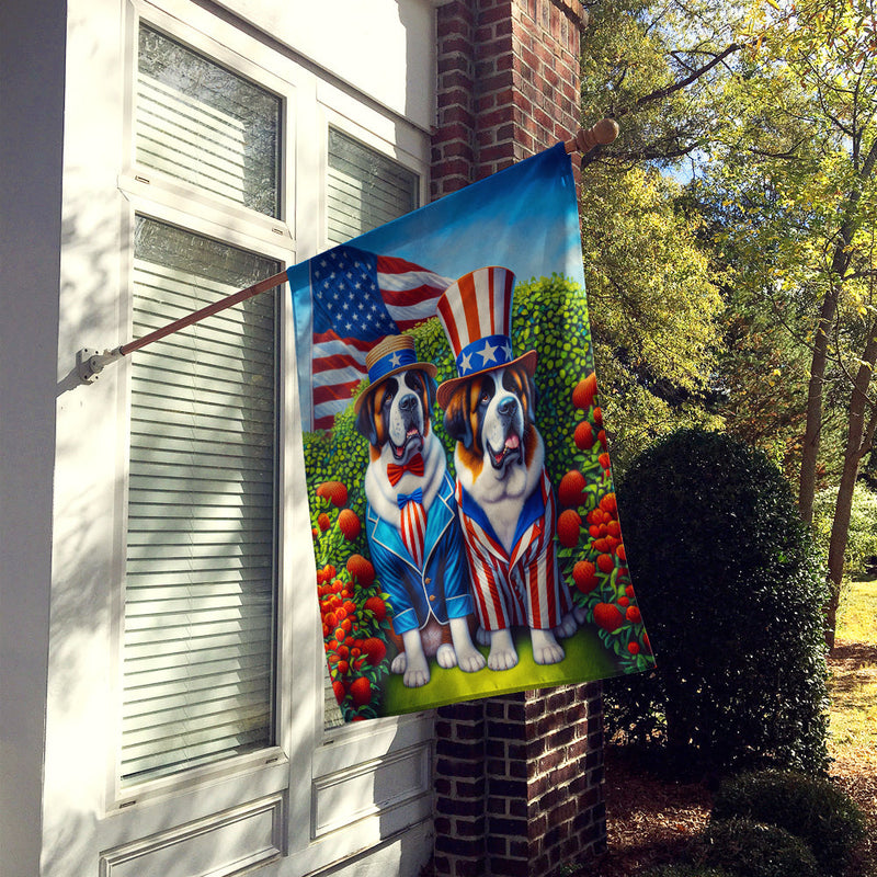 All American Saint Bernard House Flag