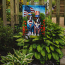 All American Saint Bernard Garden Flag –  Dogs with American Flag Background by Caroline’s Treasures