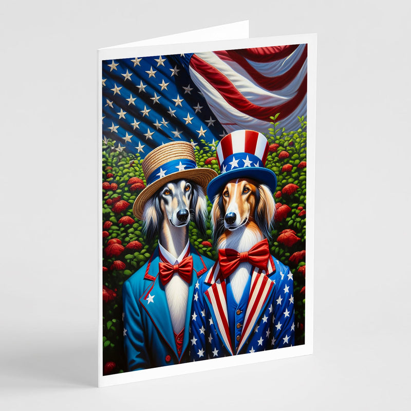 All American Saluki Greeting Cards Pack of 8