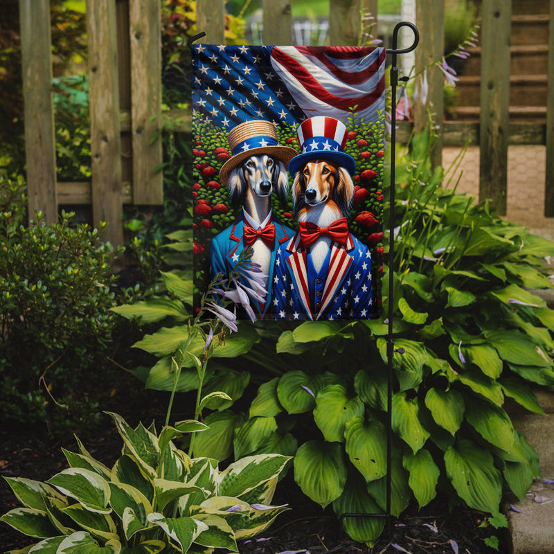 All American Saluki Garden Flag