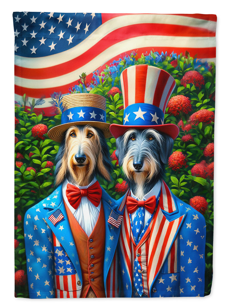 All American Scottish Deerhound Garden Flag