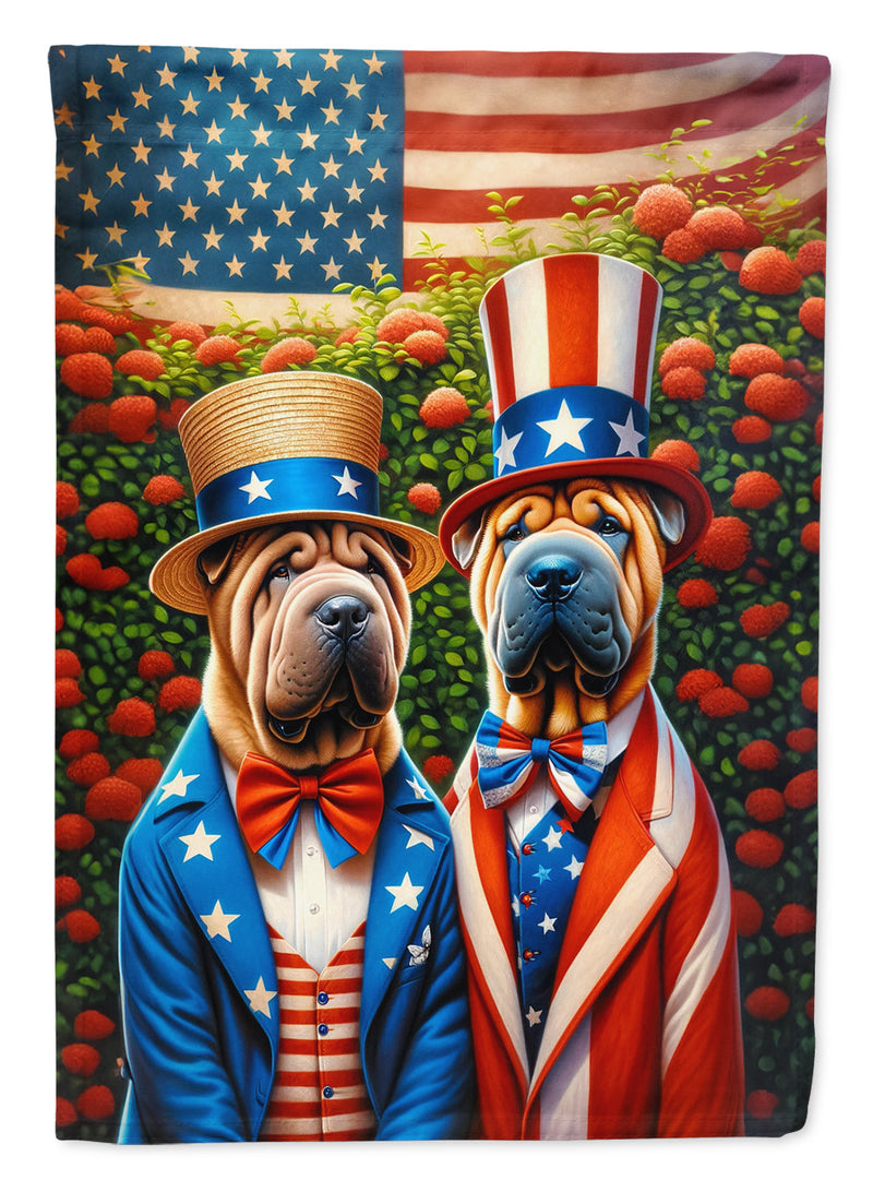 All American Shar Pei House Flag