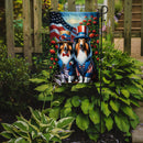 All American Sheltie Garden Flag –  Dogs with American Flag Background by Caroline’s Treasures