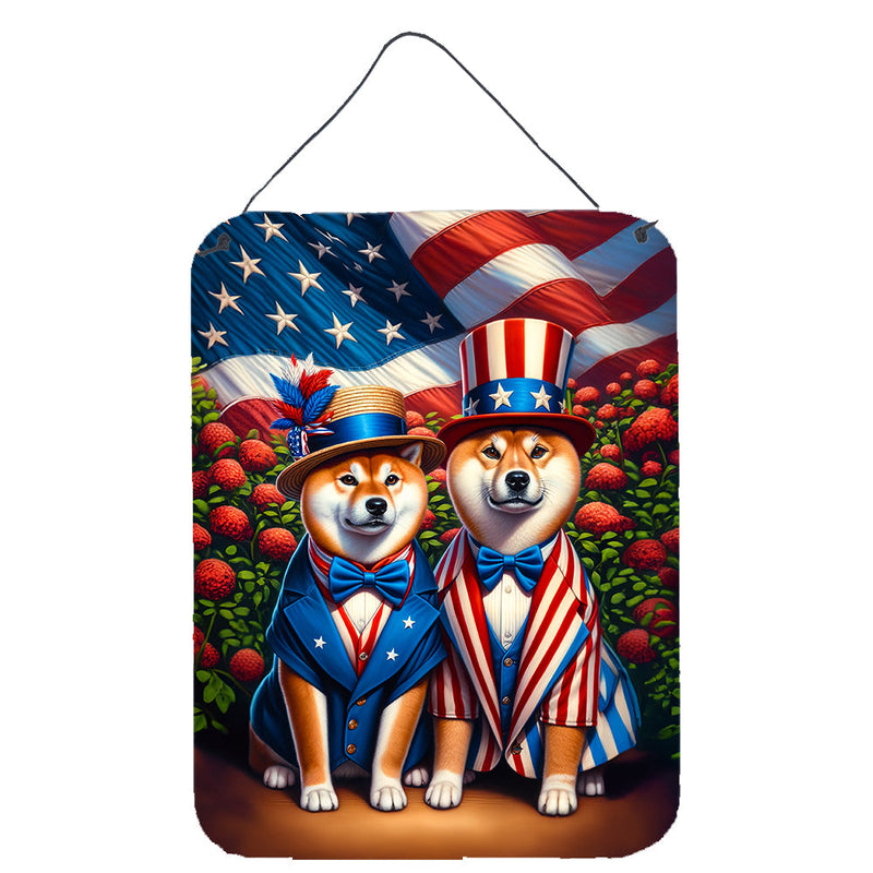 All American Shiba Inu Wall or Door Hanging Prints
