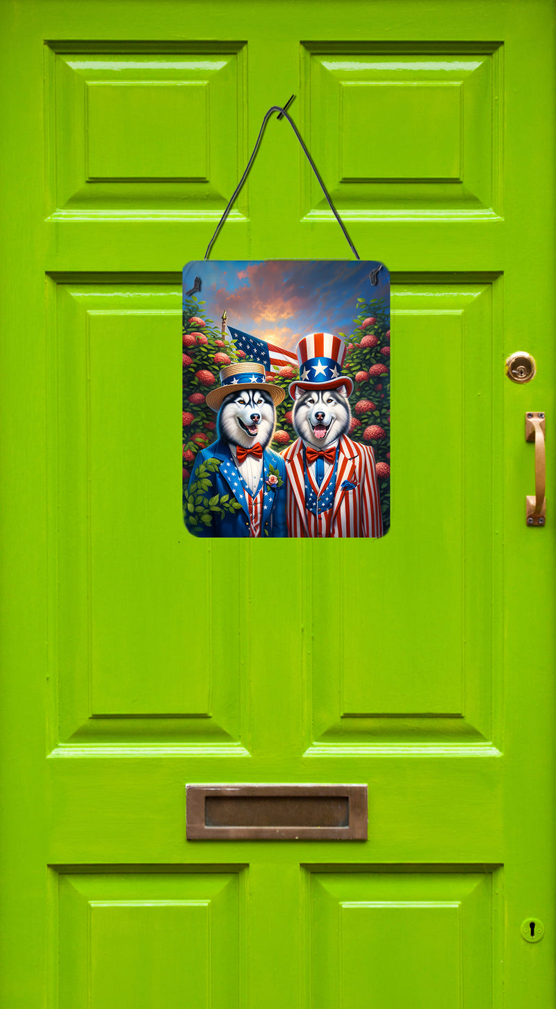 All American Siberian Husky Wall or Door Hanging Prints