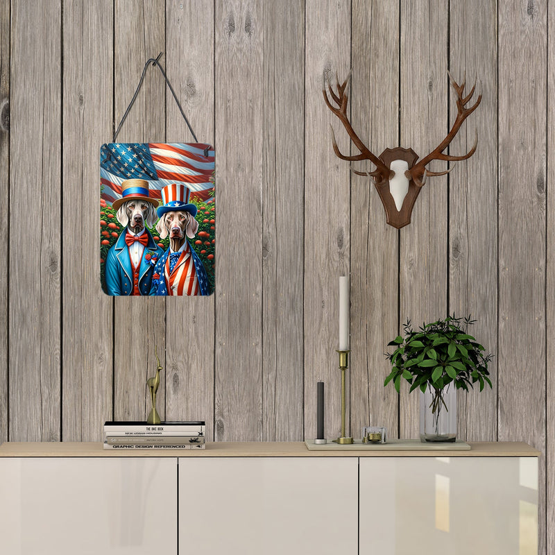 All American Weimaraner Wall or Door Hanging Prints