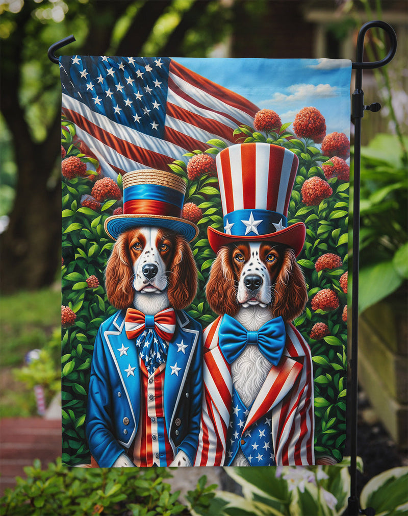 All American Welsh Springer Spaniel Garden Flag