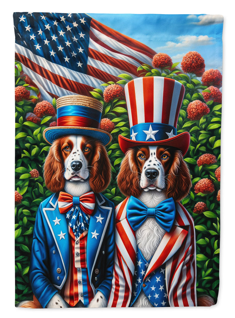 All American Welsh Springer Spaniel Garden Flag