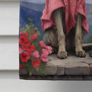 Irish Wolfhound Two Hearts House Flag