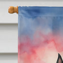 Scottish Terrier Two Hearts House Flag