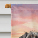 Tibetan Terrier Two Hearts House Flag