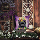 Affenpinscher King of Mardi Gras Throw Pillow