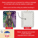 Afghan Hound King of Mardi Gras Porcelain Ornament