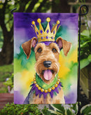 Airedale Terrier King of Mardi Gras Garden Flag - Vibrant Dog-Themed Yard Decor by Caroline's Treasures