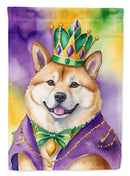 Akita King of Mardi Gras Garden Flag - Vibrant Dog-Themed Yard Decor by Caroline's Treasures