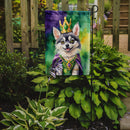Alaskan Klee Kai King of Mardi Gras Garden Flag - Vibrant Dog-Themed Yard Decor by Caroline's Treasures