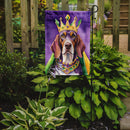 American English Coonhound King of Mardi Gras Garden Flag - Vibrant Dog-Themed Yard Decor by Caroline's Treasures