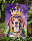 American English Coonhound King of Mardi Gras Garden Flag - Vibrant Dog-Themed Yard Decor by Caroline's Treasures