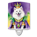 American Eskimo King of Mardi Gras Ceramic Night Light
