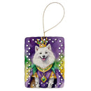 American Eskimo King of Mardi Gras Porcelain Ornament