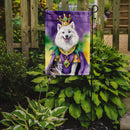 American Eskimo King of Mardi Gras Garden Flag - Vibrant Dog-Themed Yard Decor by Caroline's Treasures