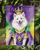 American Eskimo King of Mardi Gras Garden Flag - Vibrant Dog-Themed Yard Decor by Caroline's Treasures