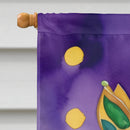 American Foxhound King of Mardi Gras House Flag