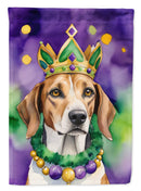 American Foxhound King of Mardi Gras House Flag