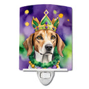 American Foxhound King of Mardi Gras Ceramic Night Light