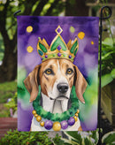 American Foxhound King of Mardi Gras Garden Flag - Vibrant Dog-Themed Yard Decor by Caroline's Treasures