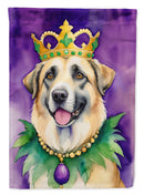 Anatolian Shepherd Dog King of Mardi Gras Garden Flag - Vibrant Dog-Themed Yard Decor by Caroline's Treasures