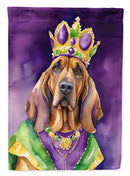 Bloodhound King of Mardi Gras Garden Flag - Vibrant Dog-Themed Yard Decor by Caroline's Treasures