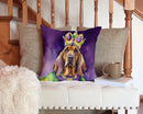 Bloodhound King of Mardi Gras Throw Pillow - 14x14 Decorative Pillow – Art for Your Home & Patio