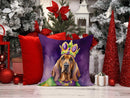 Bloodhound King of Mardi Gras Throw Pillow - 14x14 Decorative Pillow – Art for Your Home & Patio