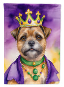 Border Terrier King of Mardi Gras House Flag