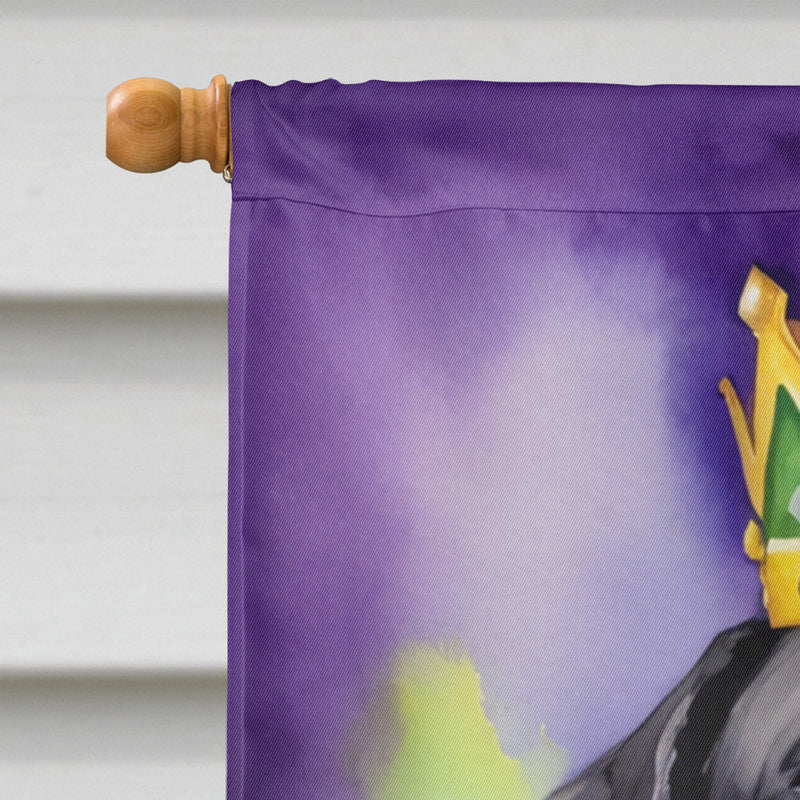 Greater Swiss Mountain Dog King of Mardi Gras House Flag