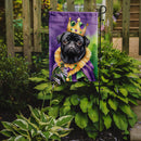 Black Pug King of Mardi Gras Garden Flag - Vibrant Dog-Themed Yard Decor by Caroline's Treasures