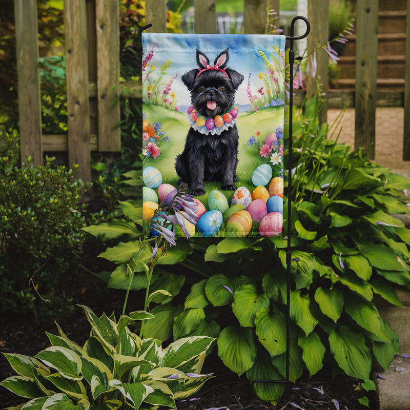 Affenpinscher Easter Egg Hunt Garden Flag