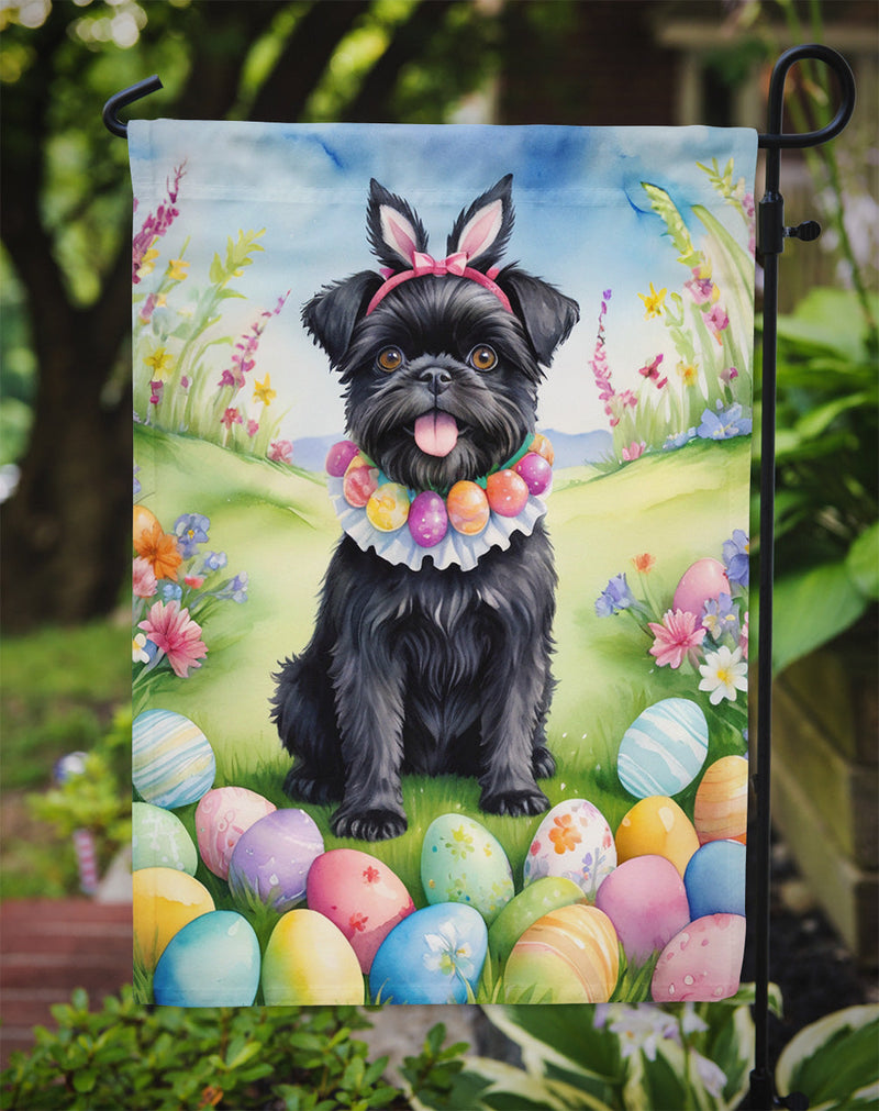 Affenpinscher Easter Egg Hunt Garden Flag