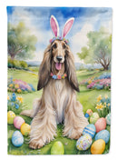 Afghan Hound Easter Garden Flag - Easter Egg Hunt - Dog-Themed Spring Yard Decor