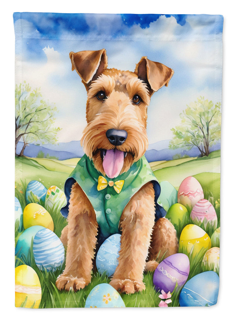 Airedale Terrier Easter Egg Hunt House Flag