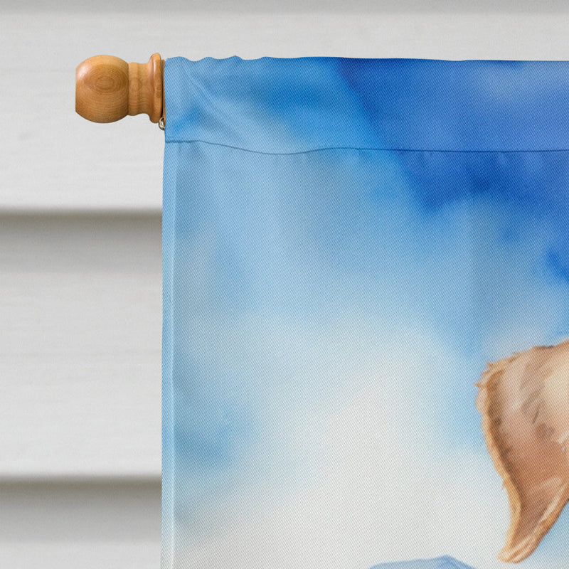 Airedale Terrier Easter Egg Hunt House Flag