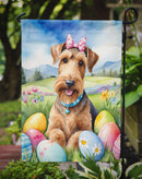 Airedale Terrier Easter Garden Flag - Easter Egg Hunt - Dog-Themed Spring Yard Decor